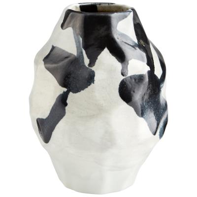 Black and White Porcelain Vase - Mix Home Mercantile