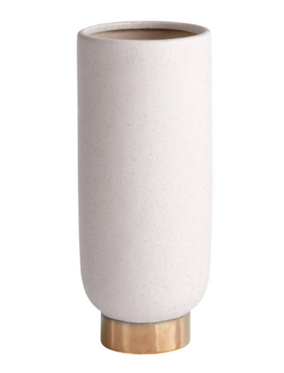 Small Ceramic Cylindrical Vase - Mix Home Mercantile
