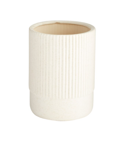 Ridged Ceramic Vase - Mix Home Mercantile