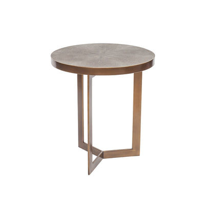 18.1 x 18.1 x 20.9 Ambiente Shagreen Side Table - Mix Home Mercantile