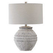 Stone Ivory Ceramic Table Lamp - Mix Home Mercantile