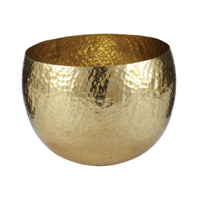 Small Hammered Brass Bowl in Gold - Mix Home Mercantile