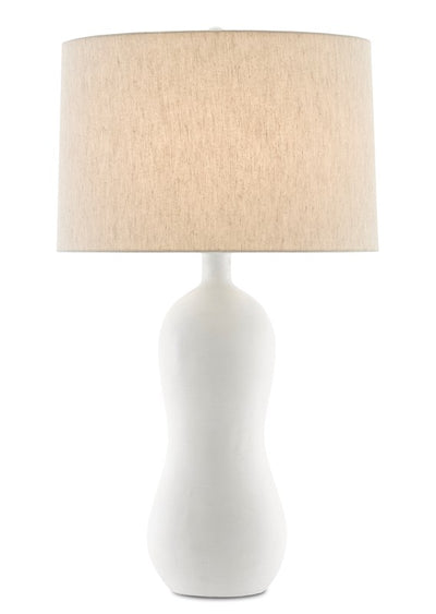 Curvy White Table Lamp - Mix Home Mercantile