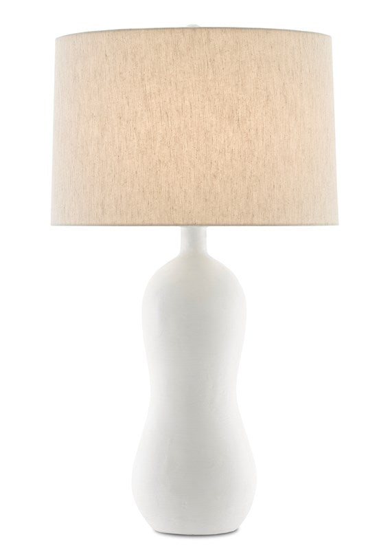 Curvy White Table Lamp - Mix Home Mercantile