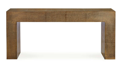 72" Hammered Copper Console Table