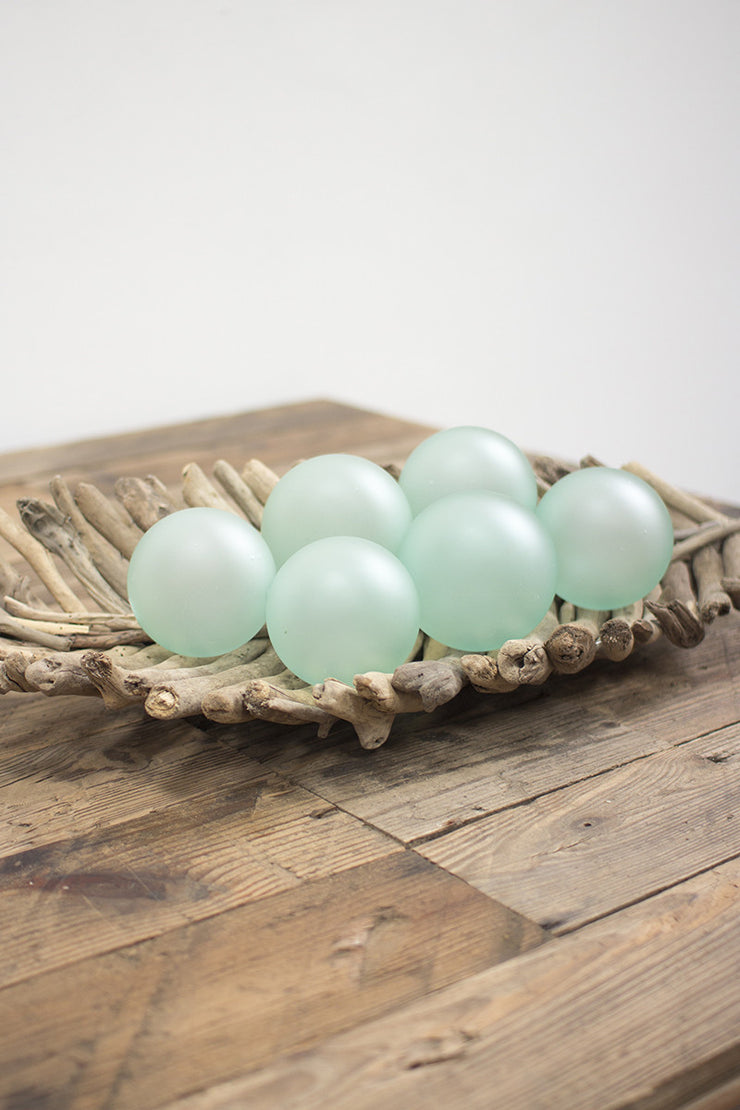 Clear Frosted Glass Balls - Mix Home Mercantile