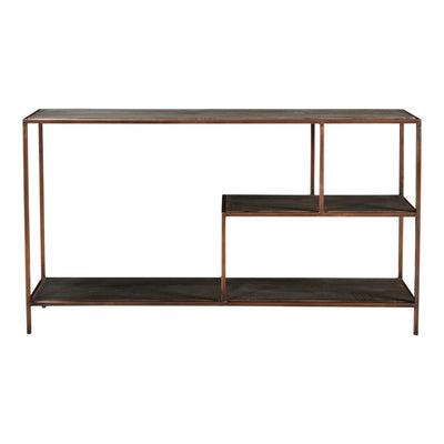 55" Mango Wood and Iron Console Table - Mix Home Mercantile