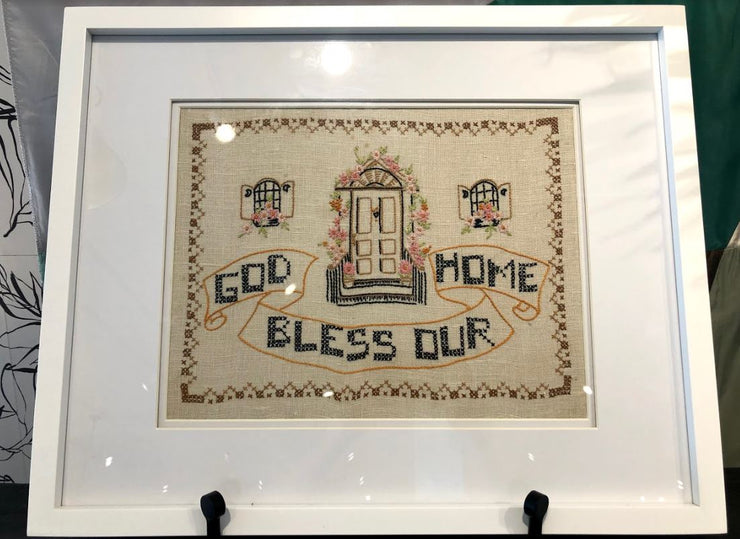 Framed Needlepoint: God Bless Our Home - Mix Home Mercantile