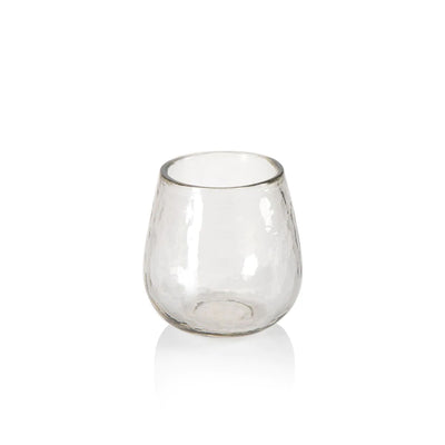 Artisan Hammered Stemless Wine Glass - Mix Home Mercantile