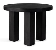 24" Black 3 Post Side Table