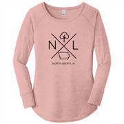 North Liberty Ladies Long Sleeve T-Shirt: Rose - Mix Home Mercantile