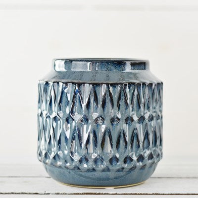 7" Blue Modern Vase - Mix Home Mercantile