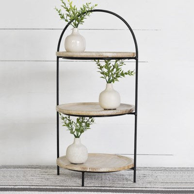 3 Tier Wood and Metal Riser - Mix Home Mercantile