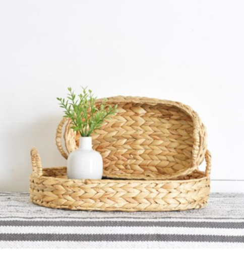 Oval Hyacinth Tray - Mix Home Mercantile