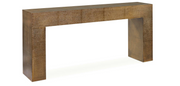 72" Hammered Copper Console Table