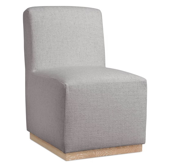 23" Upholstered Armless Chair