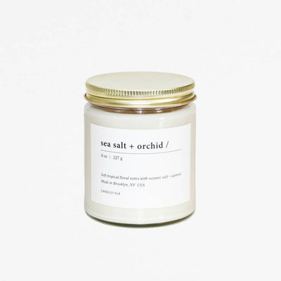 8 oz. Sea Salt and Orchid Soy Candle - Mix Home Mercantile
