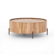 Round Wood Coffee Table - Mix Home Mercantile