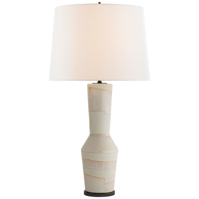 Porous White and Ivory Table Lamp - Mix Home Mercantile