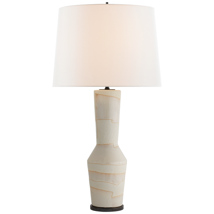 Porous White and Ivory Table Lamp - Mix Home Mercantile