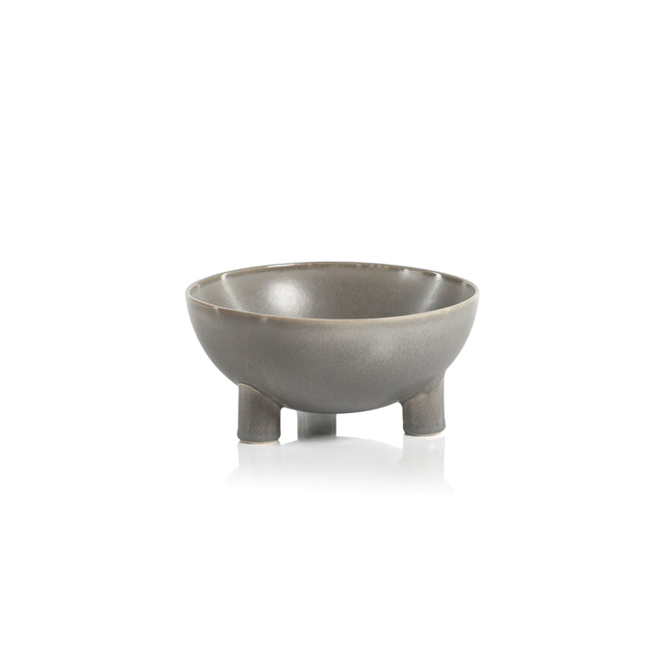 Footed Glazed Bowl - Mix Home Mercantile