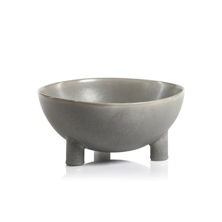 Footed Glazed Bowl - Mix Home Mercantile