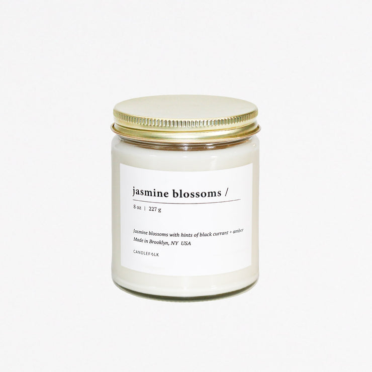 Jasmine Blossoms 8 Oz Soy Candle - Mix Home Mercantile