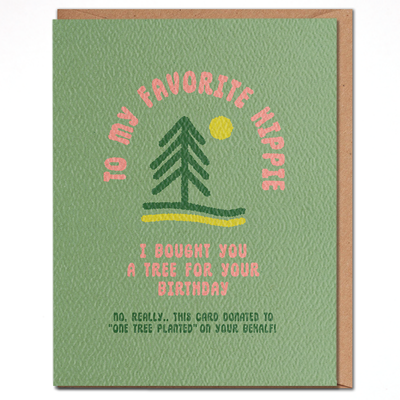 CHARITABLE Favorite hippie birthday card - Mix Home Mercantile