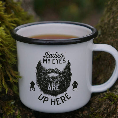 12 oz Camping Mug: Ladies My Eyes Are Up Here - Mix Home Mercantile