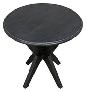 Charcoal Black Wood Side Table - Mix Home Mercantile