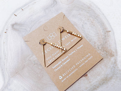 Gold Filled Geometric Triangle - Mix Home Mercantile