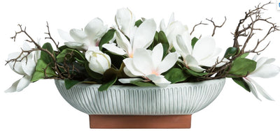 White Magnolia in Oval Pot - Mix Home Mercantile