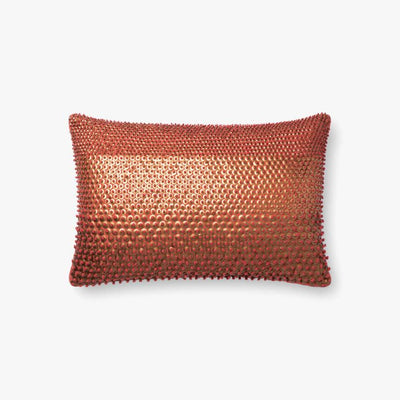 13 x 21 Rust and Gold Down Kidney Pillow - Mix Home Mercantile