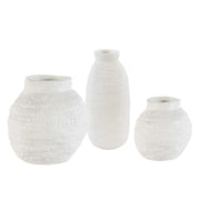 White Basket Vase - Mix Home Mercantile