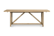 84" White-Washed Oak Dining Table - Mix Home Mercantile
