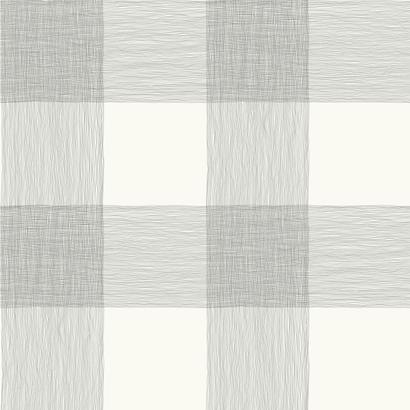White and Black plaid Self Stick Wallpaper - Mix Home Mercantile